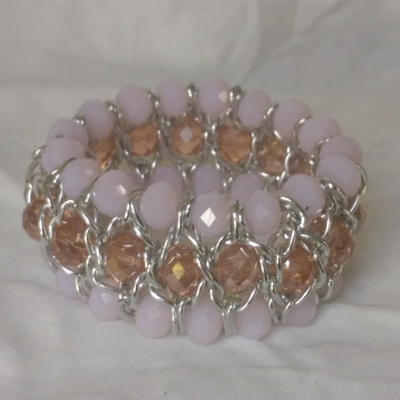 Stretch bracelet handmade with crystal beads - Picture 4 of 8